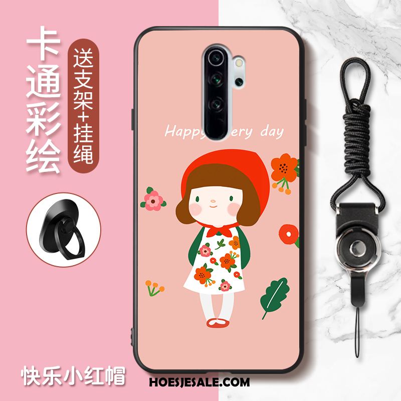 Xiaomi Redmi Note 8 Pro Hoesje Spotprent Anti-fall Mooie Rood Mobiele Telefoon Online