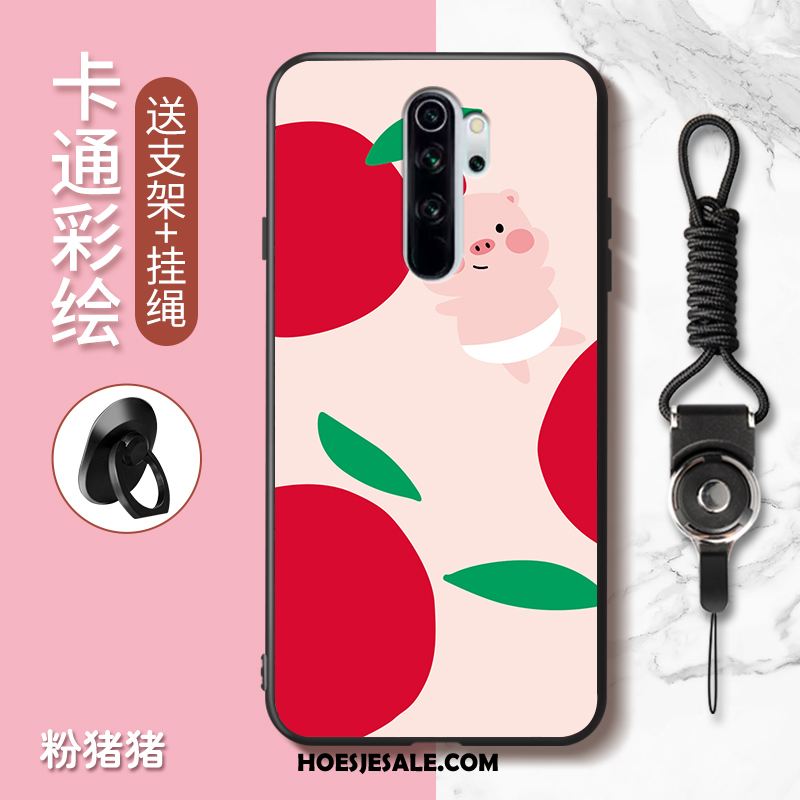 Xiaomi Redmi Note 8 Pro Hoesje Spotprent Anti-fall Mooie Rood Mobiele Telefoon Online