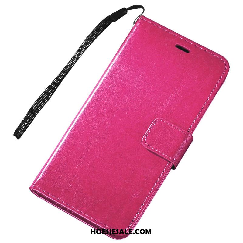 Xiaomi Redmi Note 8 Pro Hoesje Zwart Mini Rood Folio Mobiele Telefoon Goedkoop