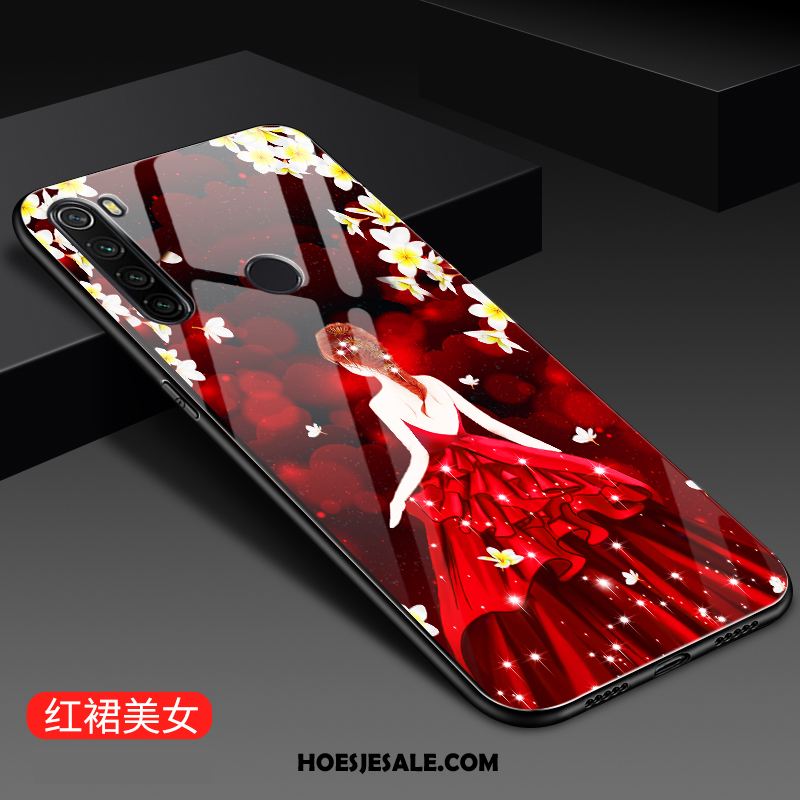 Xiaomi Redmi Note 8t Hoesje Hanger Glas Mini Mobiele Telefoon Rood Goedkoop