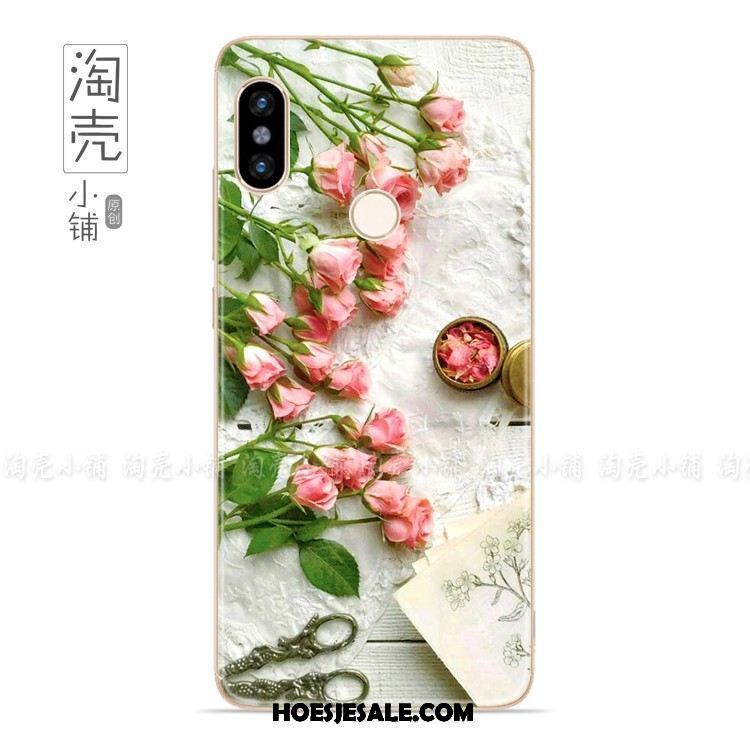 Xiaomi Redmi S2 Hoesje Bescherming Kunst Hoes Roze Mini Winkel