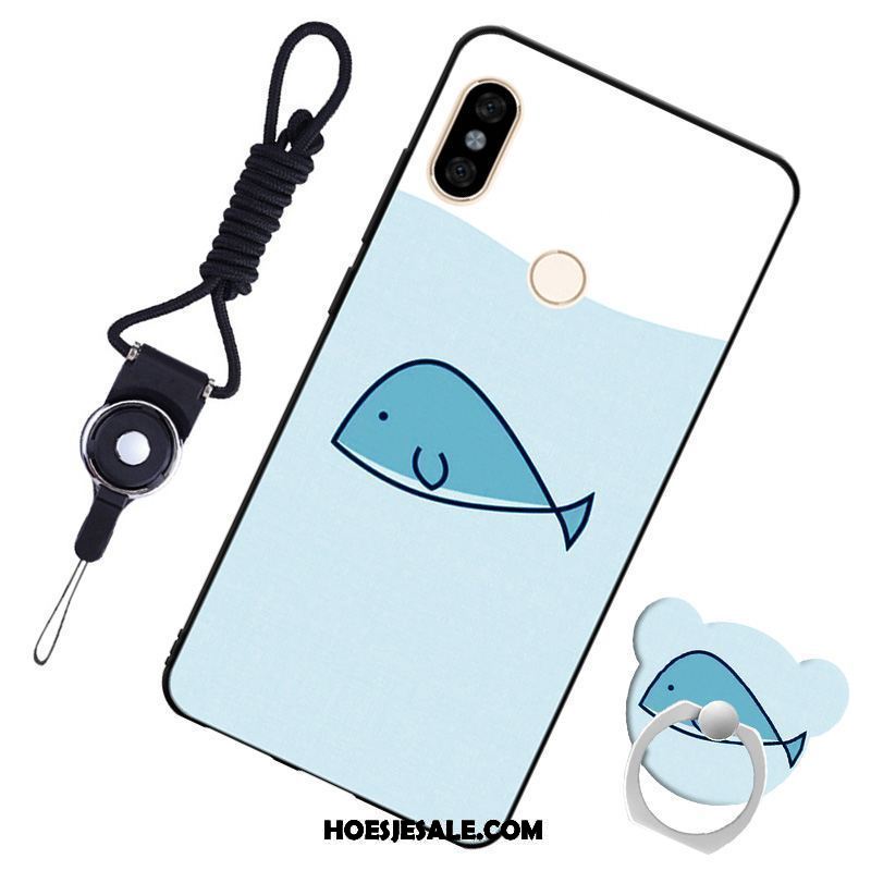 Xiaomi Redmi S2 Hoesje Blauw Zacht Leren Etui Hanger Mobiele Telefoon Online