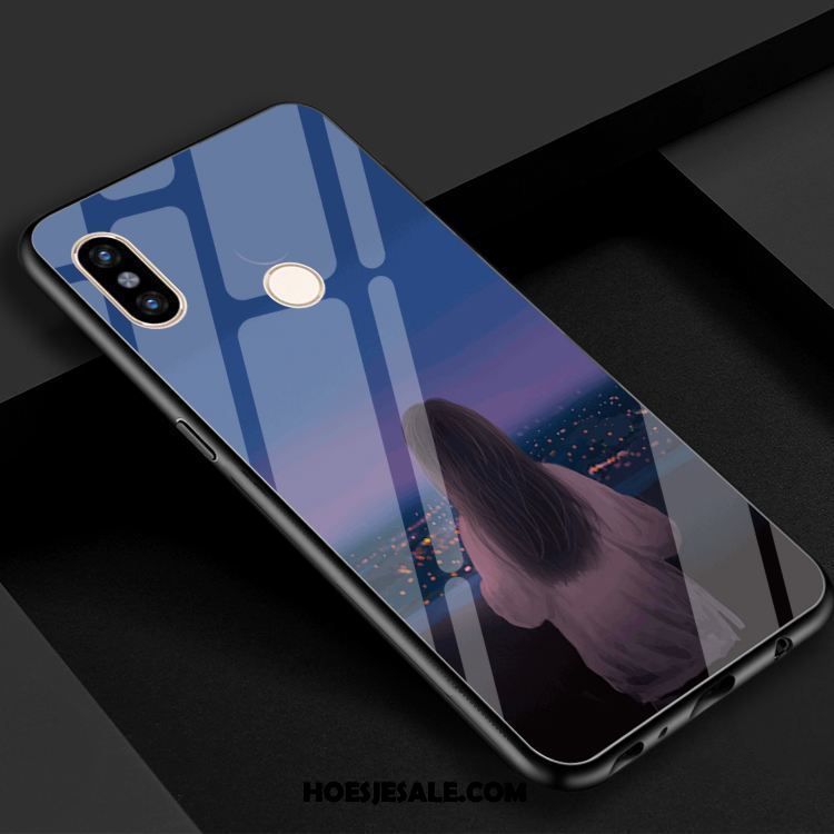 Xiaomi Redmi S2 Hoesje Gehard Glas Spiegel Lovers Mini Eenvoudige Goedkoop