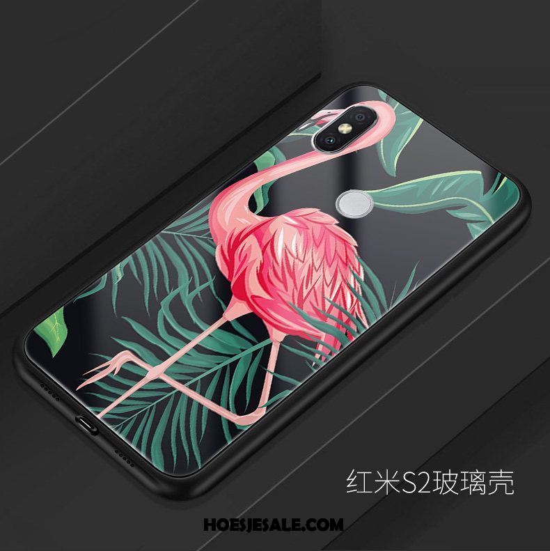 Xiaomi Redmi S2 Hoesje Glas Mobiele Telefoon Scheppend Siliconen Vogel Online