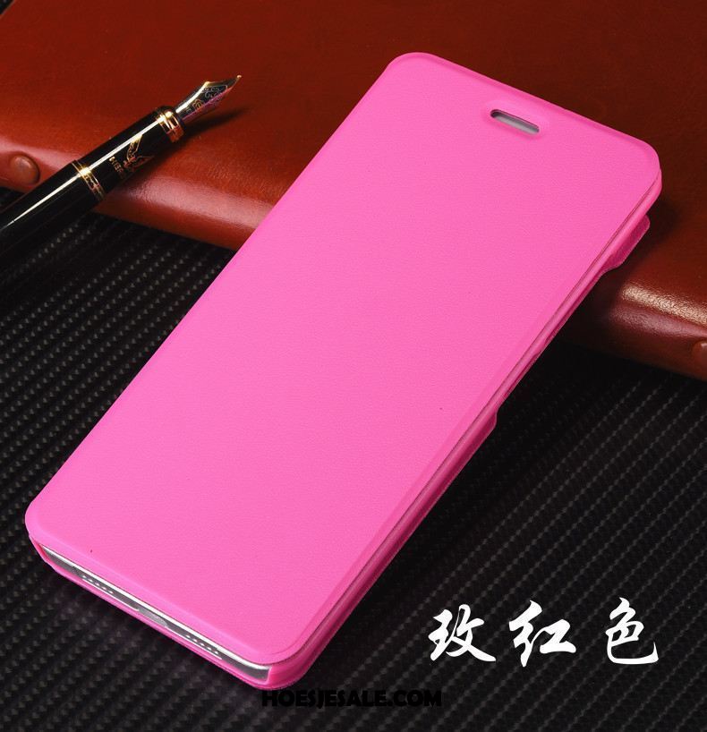 Xiaomi Redmi S2 Hoesje Leren Etui Clamshell Dun Rood Mini Sale