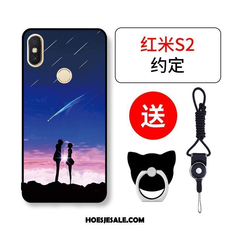 Xiaomi Redmi S2 Hoesje Mini Siliconen Hoes Anti-fall Rood Sale