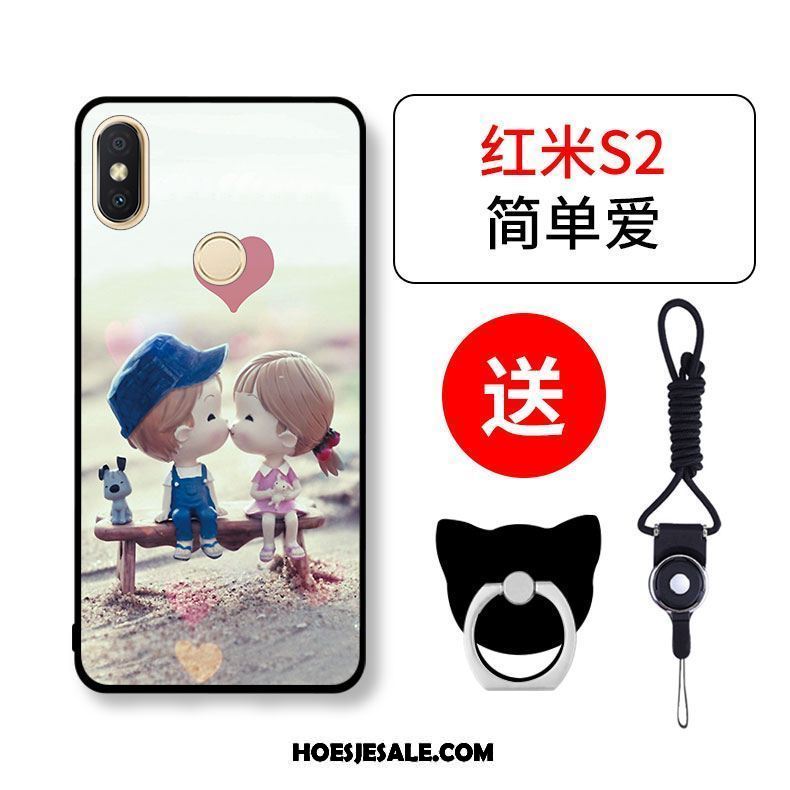 Xiaomi Redmi S2 Hoesje Mini Siliconen Hoes Anti-fall Rood Sale