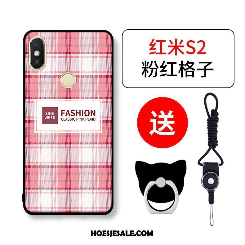 Xiaomi Redmi S2 Hoesje Mini Siliconen Hoes Anti-fall Rood Sale