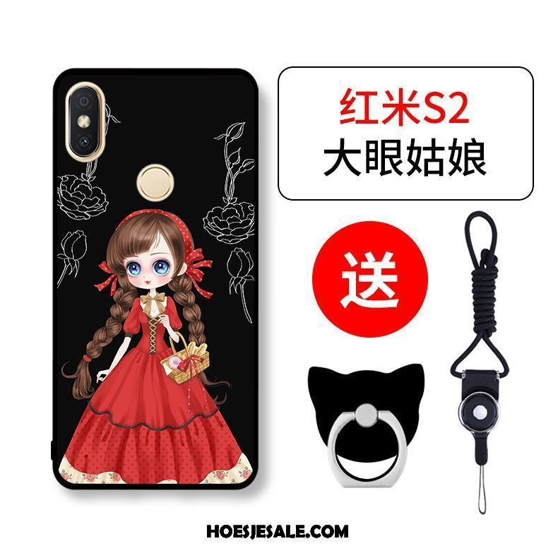 Xiaomi Redmi S2 Hoesje Mini Siliconen Hoes Anti-fall Rood Sale