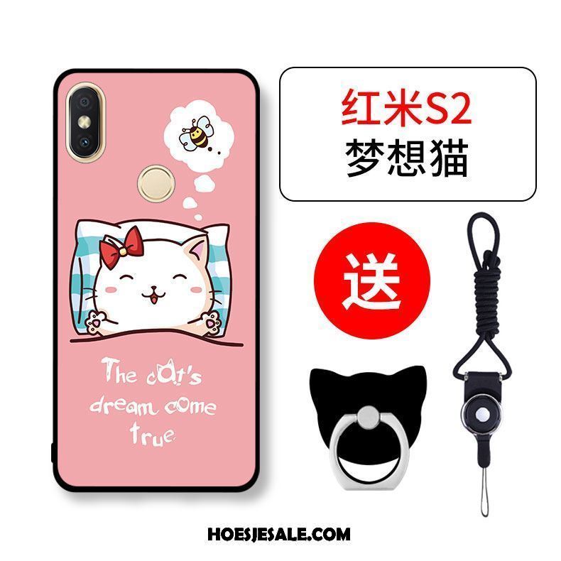 Xiaomi Redmi S2 Hoesje Mini Siliconen Hoes Anti-fall Rood Sale