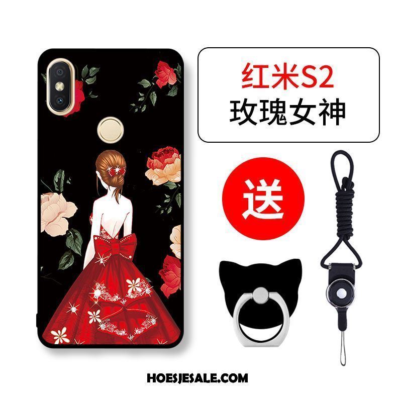 Xiaomi Redmi S2 Hoesje Mini Siliconen Hoes Anti-fall Rood Sale