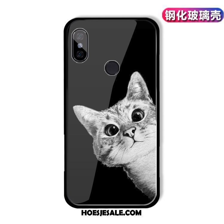 Xiaomi Redmi S2 Hoesje Rood Hoes Bescherming Kat Gehard Glas Korting