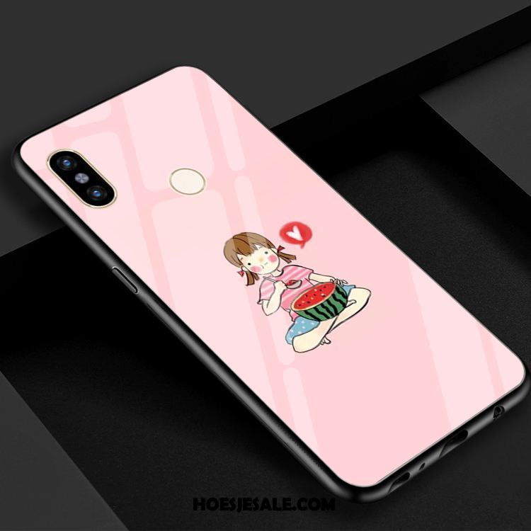 Xiaomi Redmi S2 Hoesje Spiegel Watermeloen Gehard Glas Vers Blauw Sale