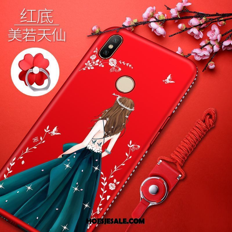 Xiaomi Redmi S2 Hoesje Trend Mode Rood Bescherming Mobiele Telefoon