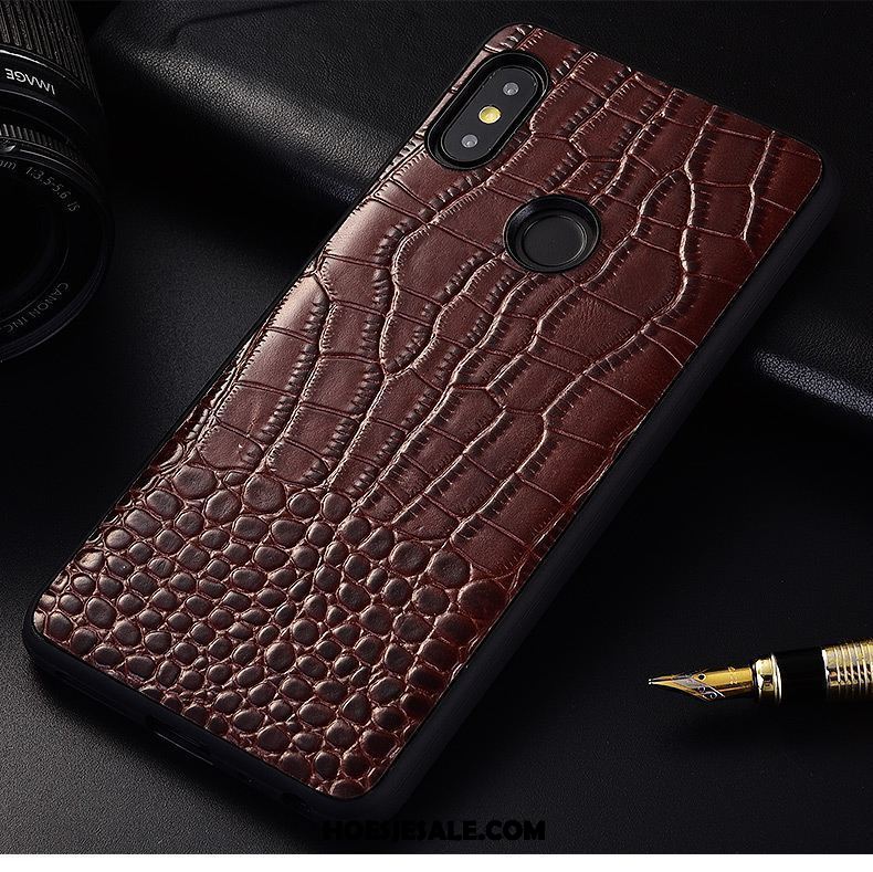 Xiaomi Redmi S2 Hoesje Trendy Merk Anti-fall Patroon Persoonlijk Echt Leer Goedkoop