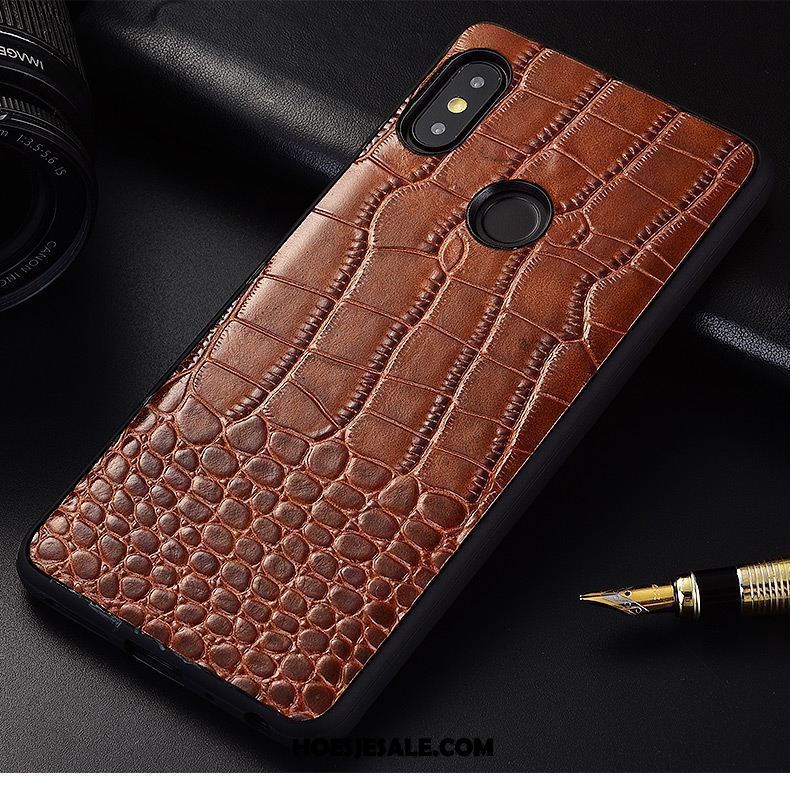 Xiaomi Redmi S2 Hoesje Trendy Merk Anti-fall Patroon Persoonlijk Echt Leer Goedkoop