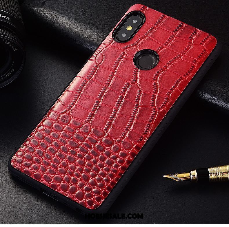 Xiaomi Redmi S2 Hoesje Trendy Merk Anti-fall Patroon Persoonlijk Echt Leer Goedkoop