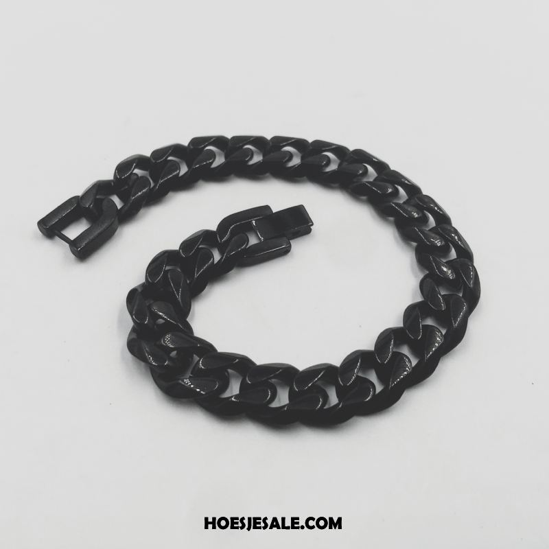 Zilveren Sieraden Heren Armbanden Mannen Student Hiphop Trend Winkel