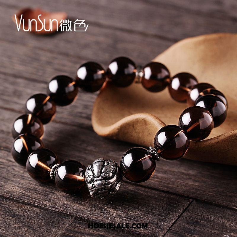 Zilveren Sieraden Heren Kristal Persoonlijkheid Mannen Armbanden Elegante Sale