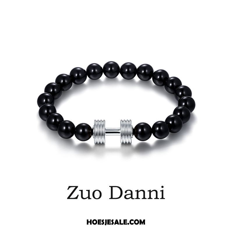 Zilveren Sieraden Heren Lovers Dumbbell Vrouwen Mannen Armbanden Korting