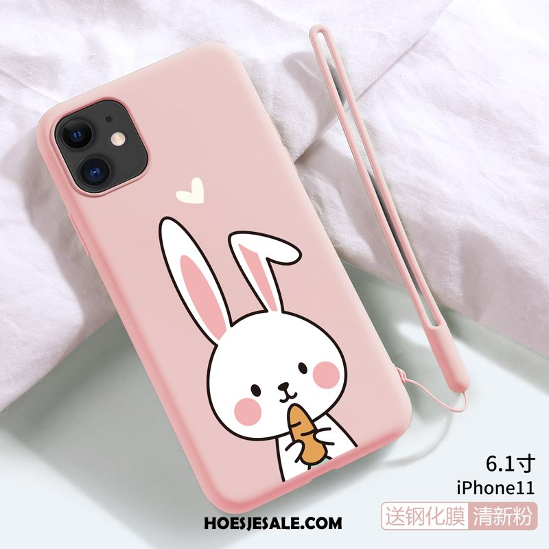 iPhone 11 Hoesje All Inclusive Spotprent Hanger Anti-fall Siliconen Kopen