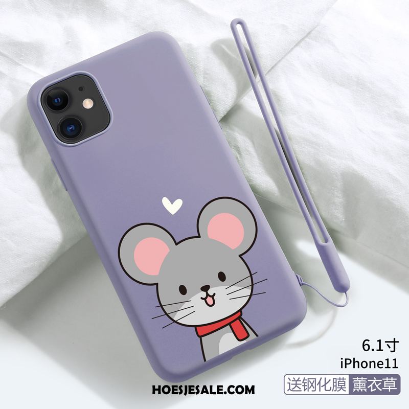 iPhone 11 Hoesje All Inclusive Spotprent Hanger Anti-fall Siliconen Kopen