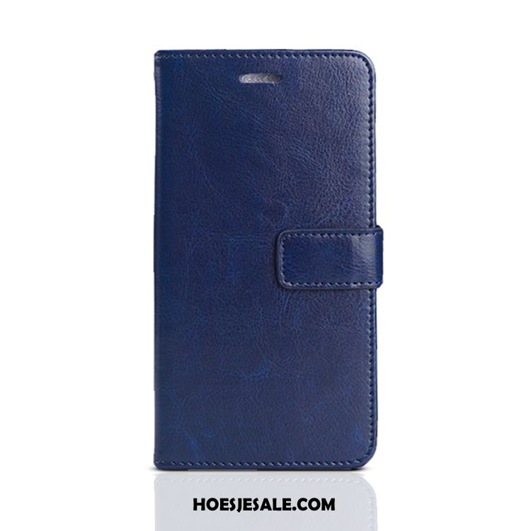 iPhone 11 Hoesje Anti-fall Bescherming Blauw All Inclusive Leren Etui Online