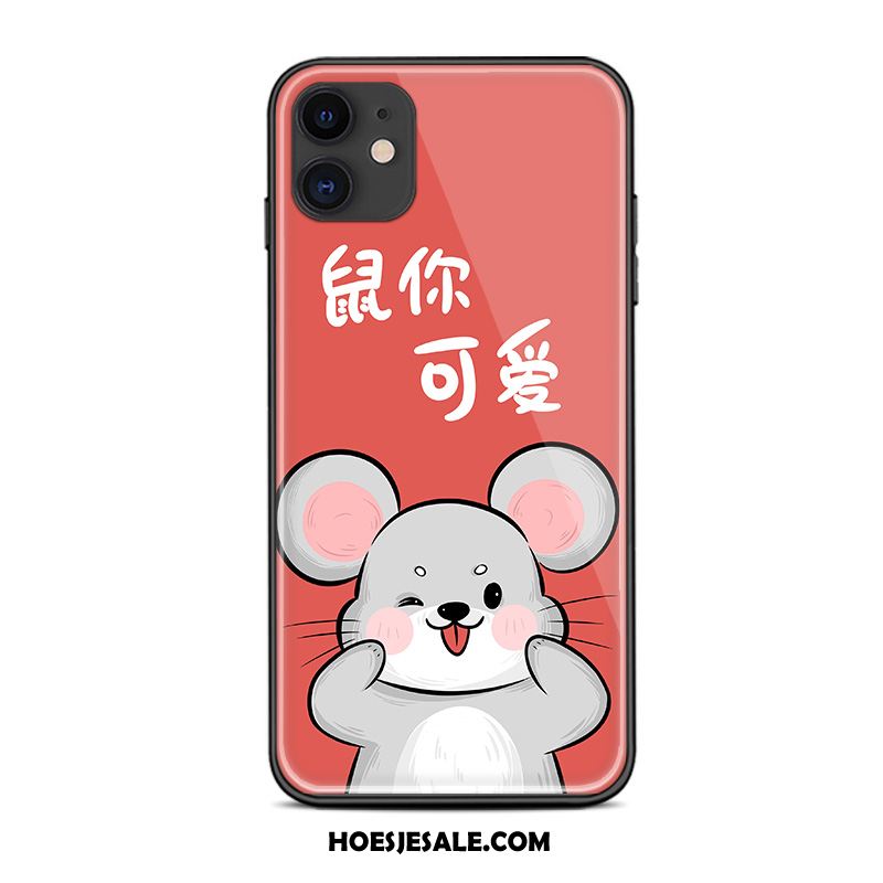 iPhone 11 Hoesje Blauw Anti-fall Rat Glas Bescherming Korting