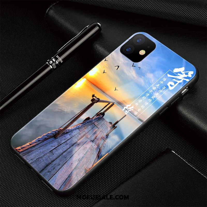 iPhone 11 Hoesje Blauw Bescherming All Inclusive Landschap Glas Kopen