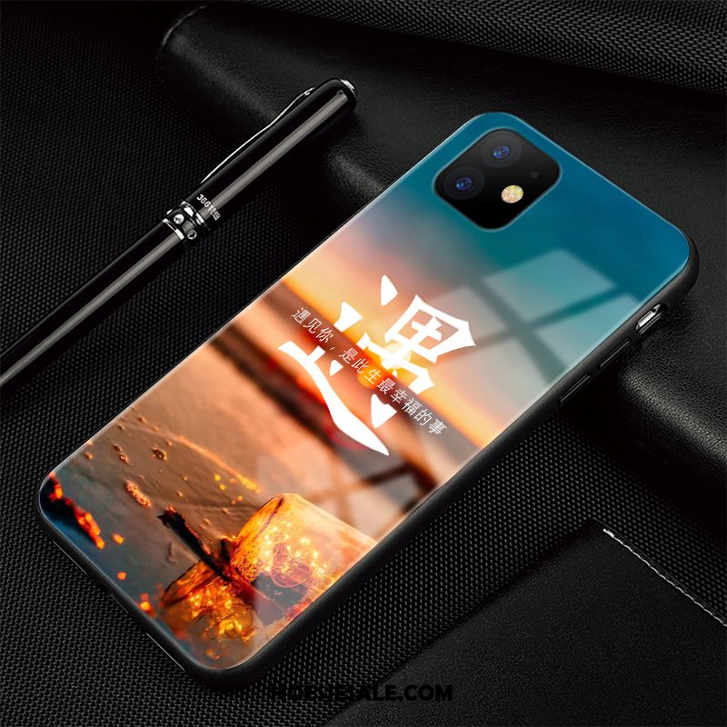 iPhone 11 Hoesje Blauw Bescherming All Inclusive Landschap Glas Kopen