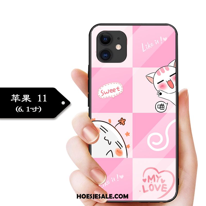 iPhone 11 Hoesje Glas Anti-fall Trend Mobiele Telefoon Pas Winkel