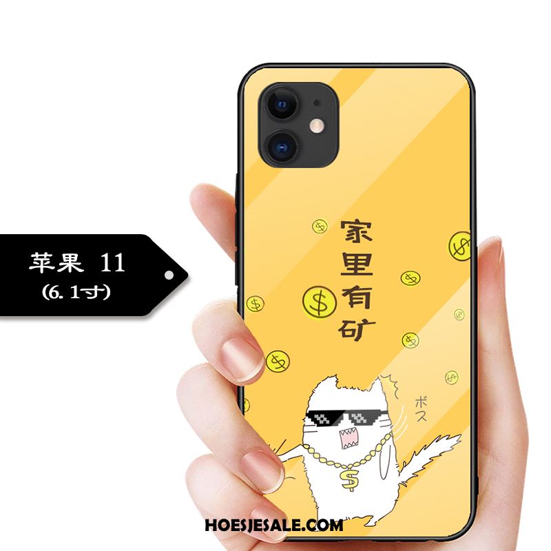 iPhone 11 Hoesje Glas Anti-fall Trend Mobiele Telefoon Pas Winkel