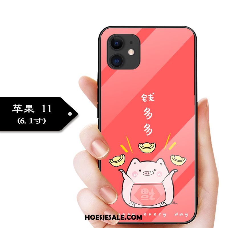 iPhone 11 Hoesje Glas Anti-fall Trend Mobiele Telefoon Pas Winkel