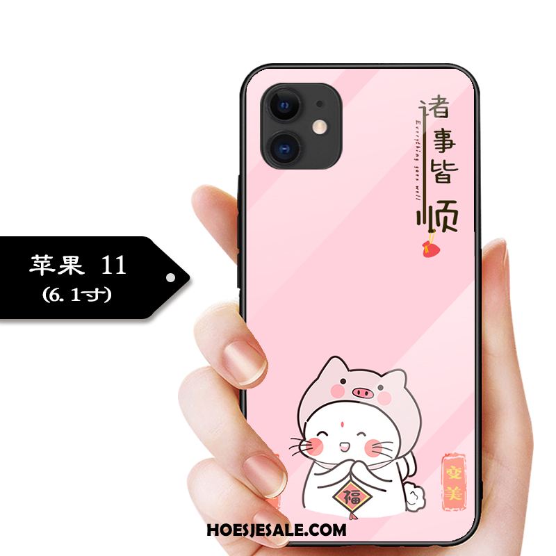 iPhone 11 Hoesje Glas Anti-fall Trend Mobiele Telefoon Pas Winkel