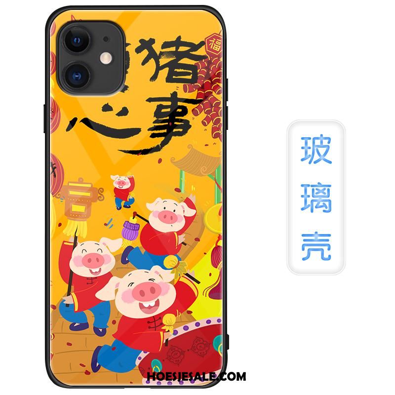 iPhone 11 Hoesje Glas Chinese Stijl Net Red Scheppend Nieuw Aanbiedingen