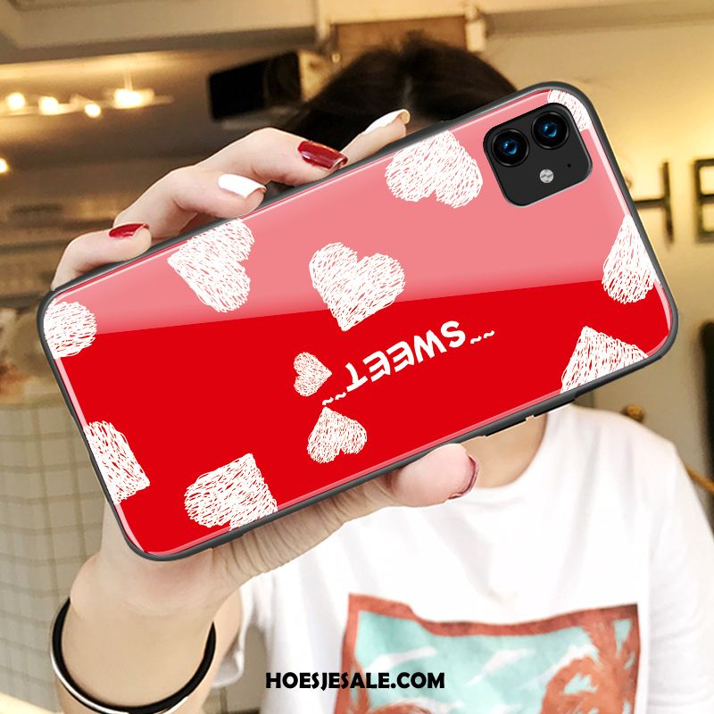 iPhone 11 Hoesje Lovers Anti-fall Persoonlijk Spotprent Glas Online