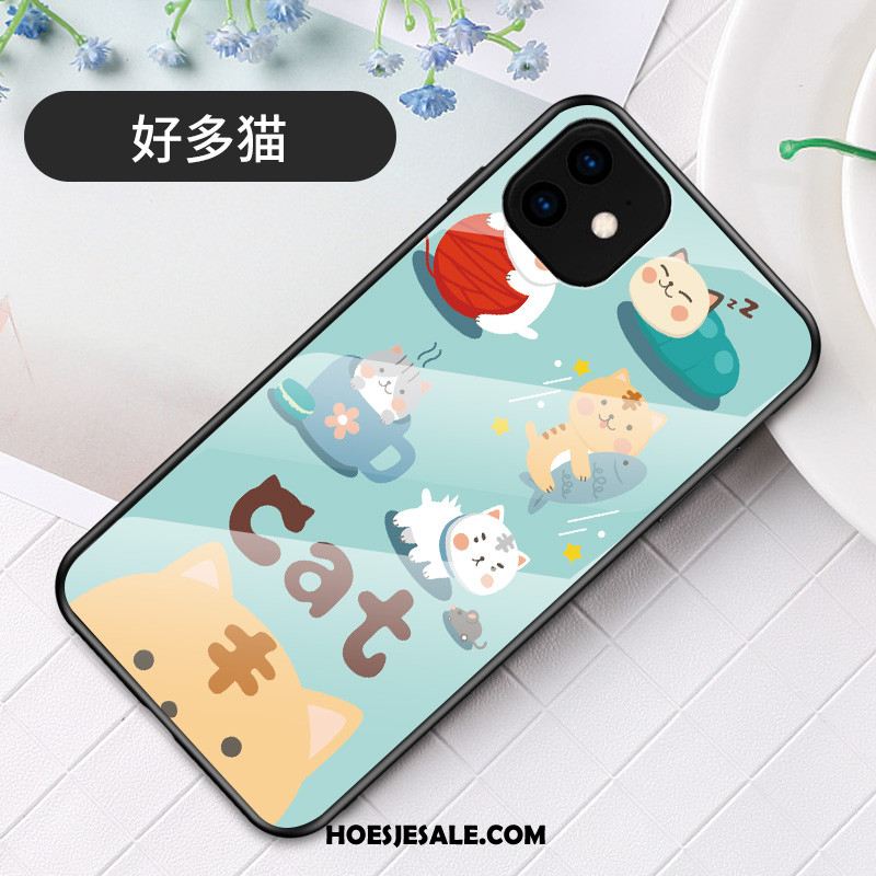 iPhone 11 Hoesje Mobiele Telefoon Spotprent Bescherming Hoes Groen Sale