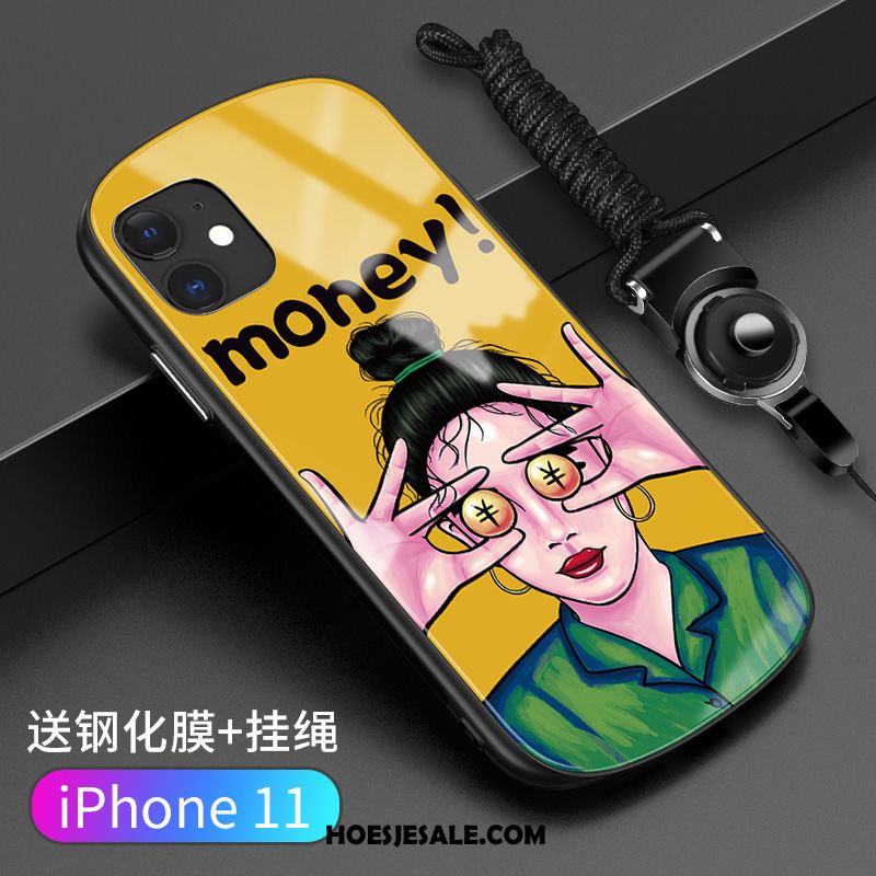 iPhone 11 Hoesje Rondje Siliconen Grappig Trendy Merk Wind Goedkoop