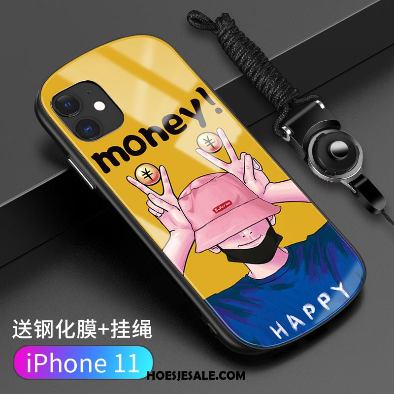 iPhone 11 Hoesje Rondje Siliconen Grappig Trendy Merk Wind Goedkoop