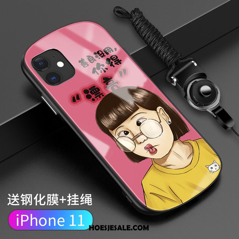 iPhone 11 Hoesje Rondje Siliconen Grappig Trendy Merk Wind Goedkoop