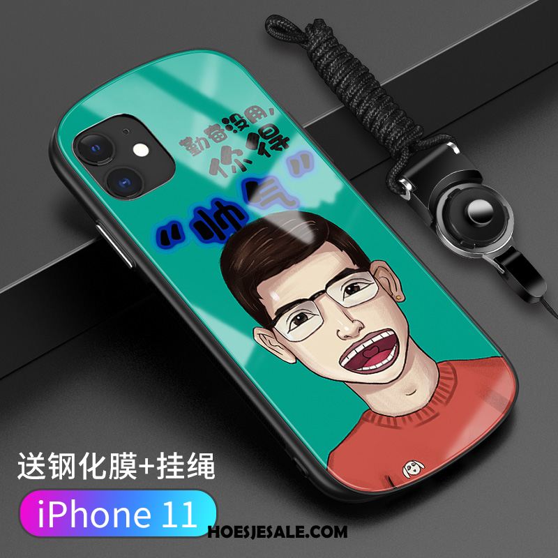 iPhone 11 Hoesje Rondje Siliconen Grappig Trendy Merk Wind Goedkoop