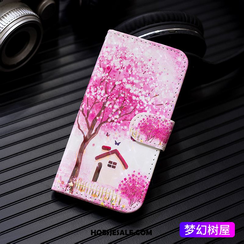 iPhone 11 Hoesje Roze Folio Geschilderd Mobiele Telefoon Leren Etui Sale