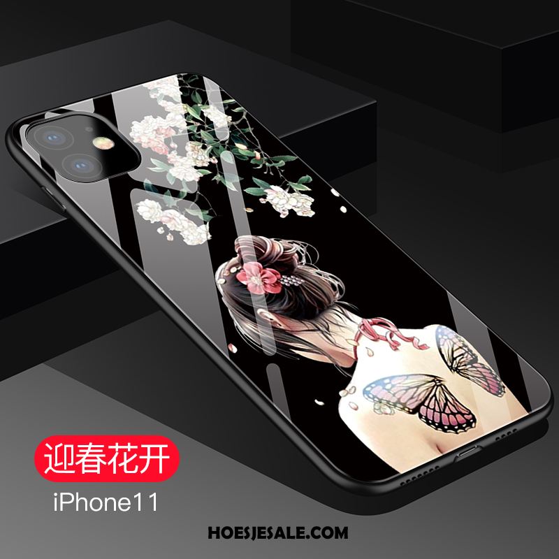 iPhone 11 Hoesje Siliconen All Inclusive Persoonlijk Anti-fall Net Red Goedkoop