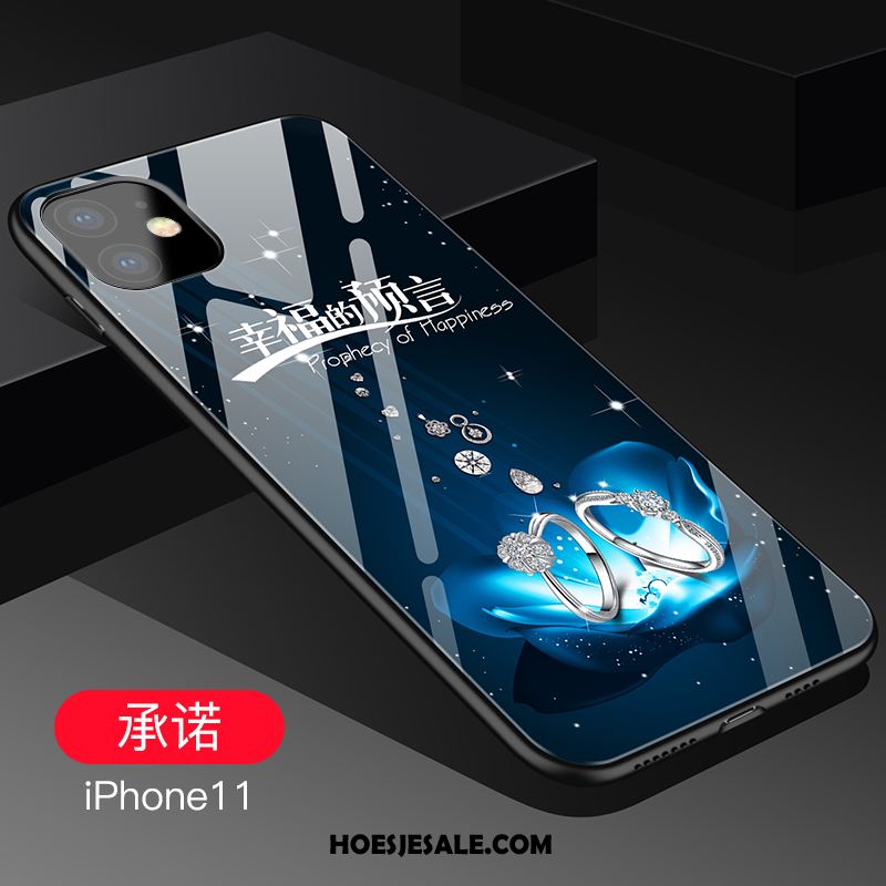 iPhone 11 Hoesje Siliconen All Inclusive Persoonlijk Anti-fall Net Red Goedkoop