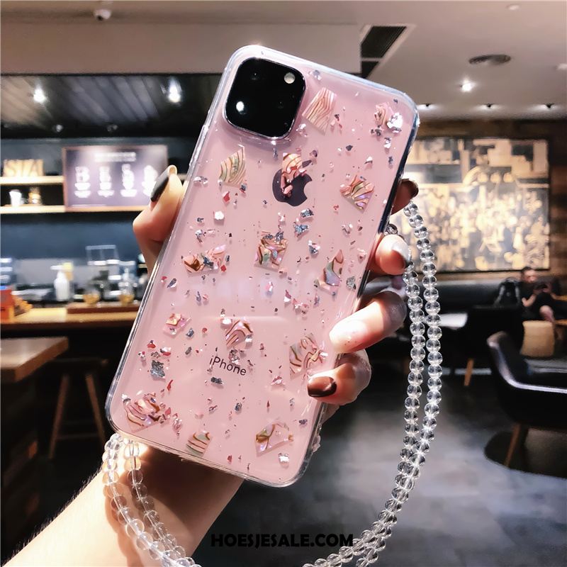 iPhone 11 Pro Hoesje Anti-fall Mobiele Telefoon Trendy Merk All Inclusive Roze Korting