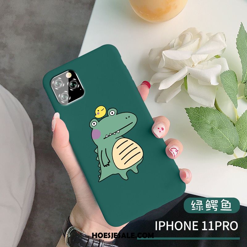 iPhone 11 Pro Hoesje Bescherming Schrobben Blauw Krokodil Persoonlijk Kopen