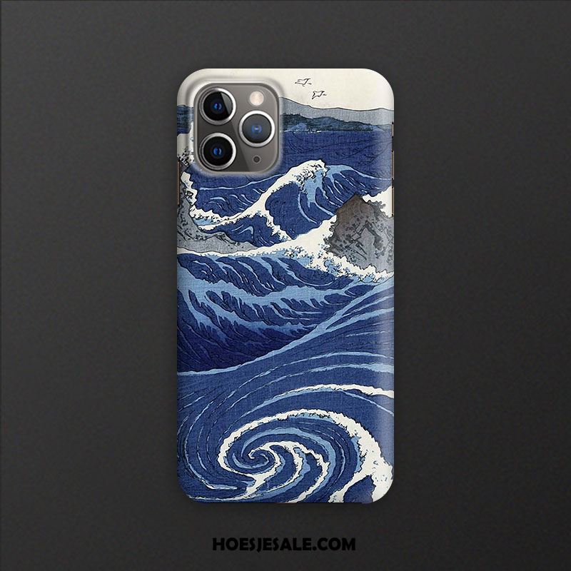 iPhone 11 Pro Hoesje Blauw Olieverfschilderij Ster Kunst Bescherming Kopen