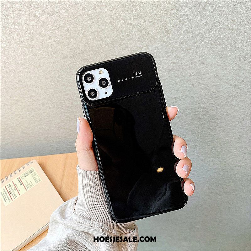 iPhone 11 Pro Hoesje Effen Kleur Eenvoudige Mobiele Telefoon Hoes Geel Sale