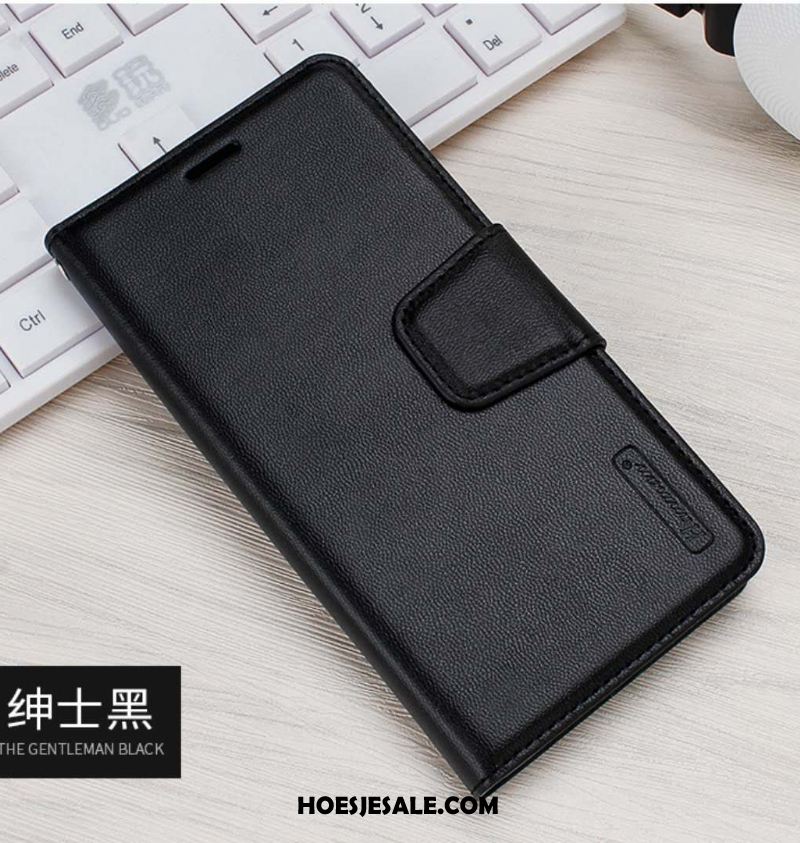 iPhone 11 Pro Hoesje Hanger Folio Hoes Leren Etui Mobiele Telefoon Goedkoop