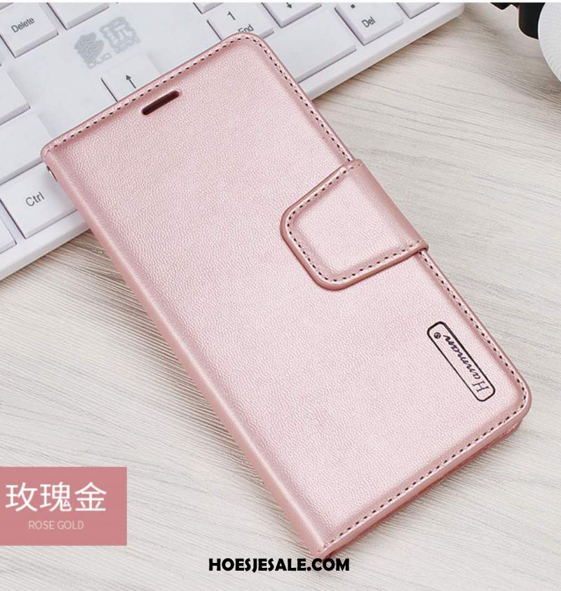 iPhone 11 Pro Hoesje Hanger Folio Hoes Leren Etui Mobiele Telefoon Goedkoop